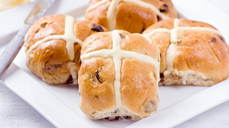 Hot Cross Buns werden in England traditionell an Ostern gegessen
