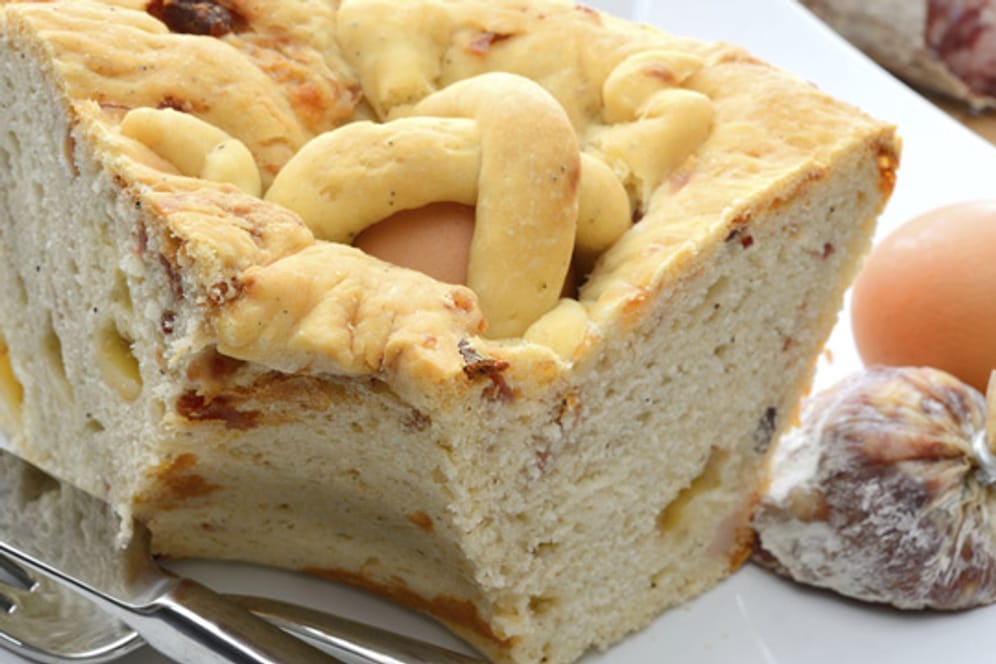 Das herzhafte Brot aus Italien wird traditionell am Ostersonntag verzehrt
