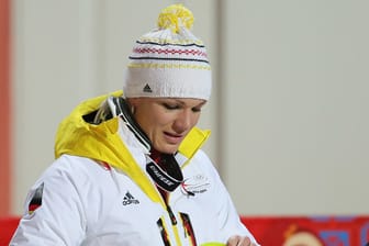 Für Maria Höfl-Riesch ist die Saison nach ihrem Sturz vorzeitig beendet.