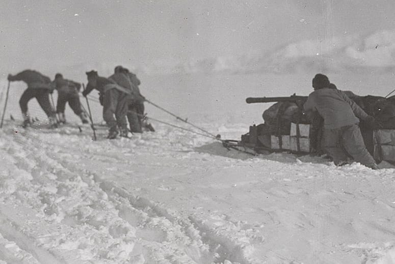 Südpol: Über 100 Jahre alt ist die Aufnahme des Polarforschers R. F. Scott von seiner legendären Südpol-Expedition.