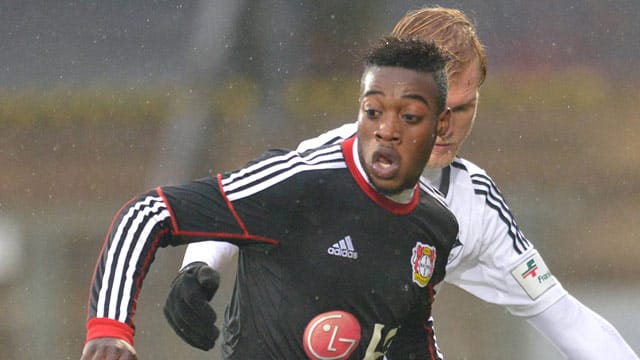 Khaled Narey spielt für die U23 von Bayer Leverkusen.