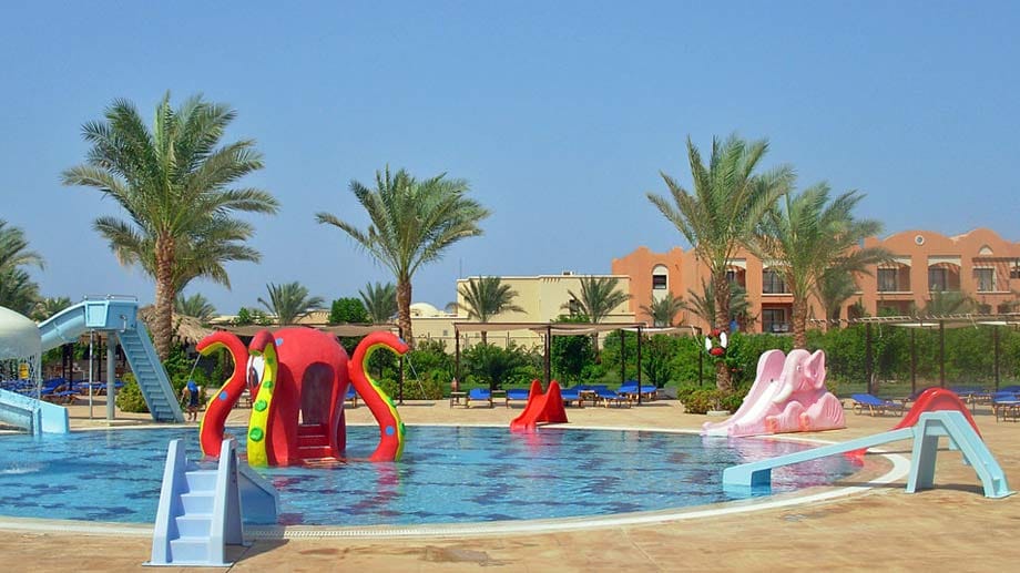 Im "Hotel Sol Y Mar Dar El Madina" in Marsa Alam, Ägypten, kommt bei den kleinsten Hotelgästen keine Langeweile auf.