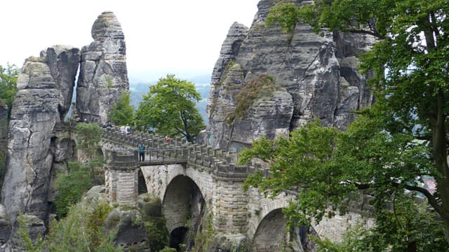 Bastei in der Sächsischen Schweiz.