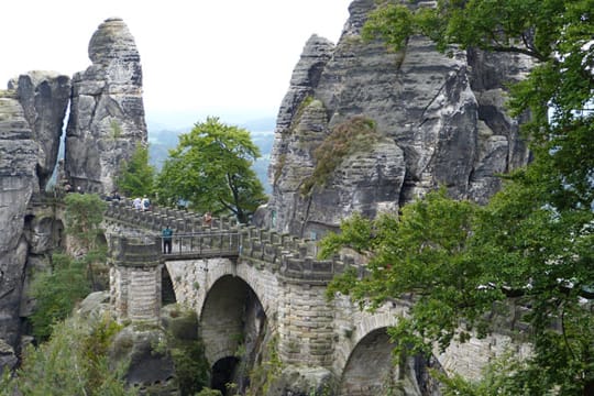 Bastei in der Sächsischen Schweiz.