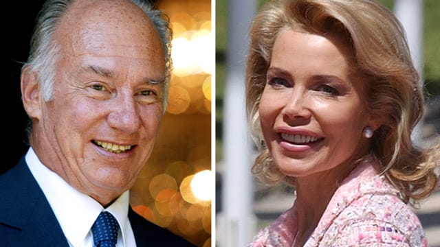 Der Aga Khan und Gabriele Inaara Begum Aga Khan sind geschiedene Leute.