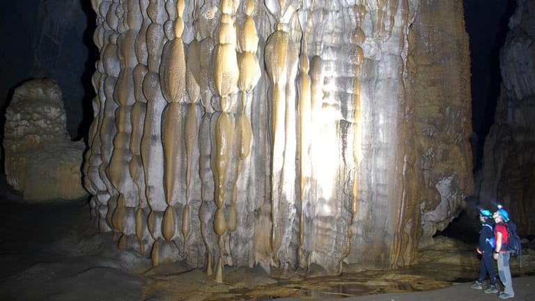 Beeindruckende Gesteinsstrukturen: In der Son Doong Höhle wachsen riesige Tropfsteine.