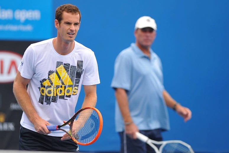 Andy Murray (li.) und Ivan Lendl