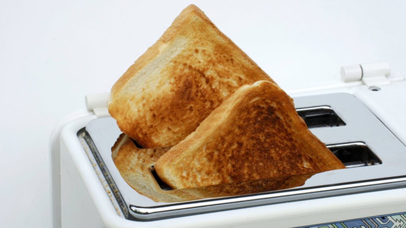 Viele Toaster rösten das Brot nicht gleichmäß.