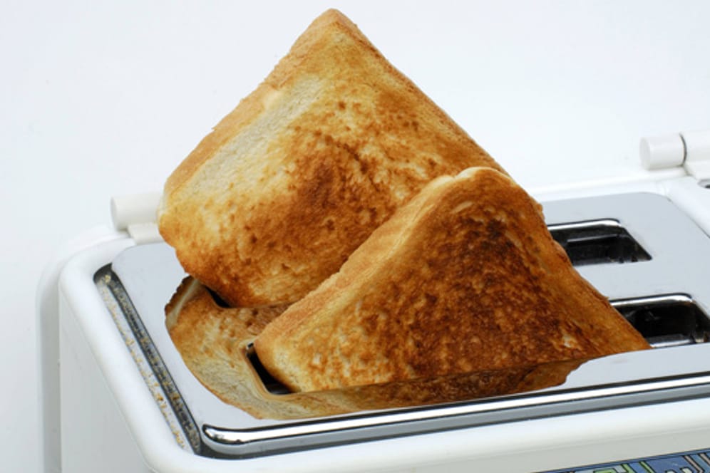 Viele Toaster rösten das Brot nicht gleichmäß.