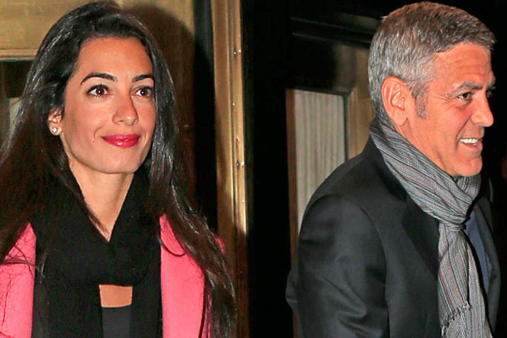 Amal Alamuddin verlässt das "Carlyle Hotel" in New York nur kurz vor George Clooney.