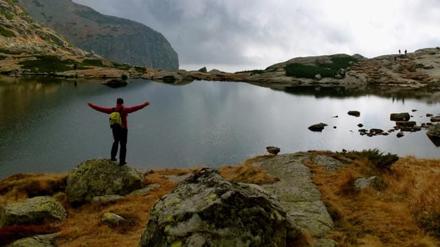 Hohe Tatra: Bergsee.