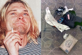 Neue Fotos von Kurt Cobains Selbstmord zeigen vor allem Drogenzubehör.