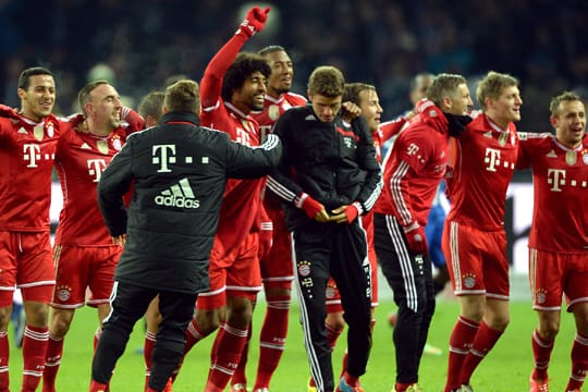 Die Bayern jubeln über den 24. Meistertitel des Vereins.