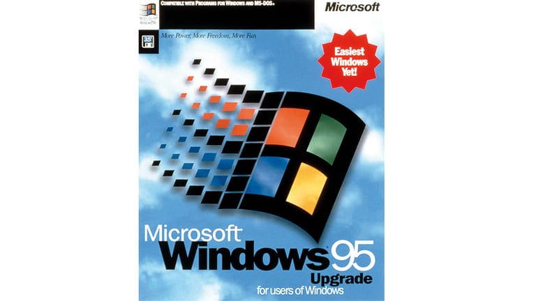 Mit Windows 95 veröffentlichte Microsoft ein komplett überarbeitetes System.