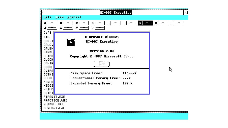Die zweite Ausgabe von Windows erschien am 9. Dezember 1987.