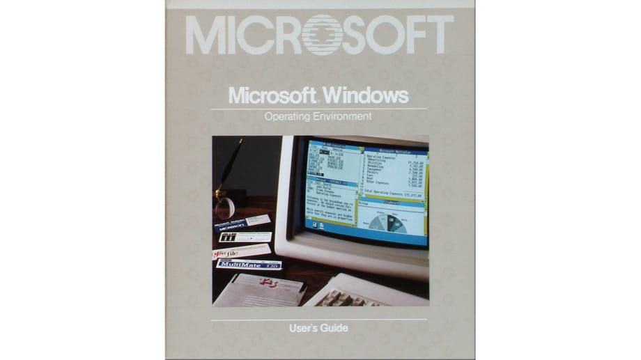 Rund 220 Seiten war das Handbuch zu Windows 1 dick.