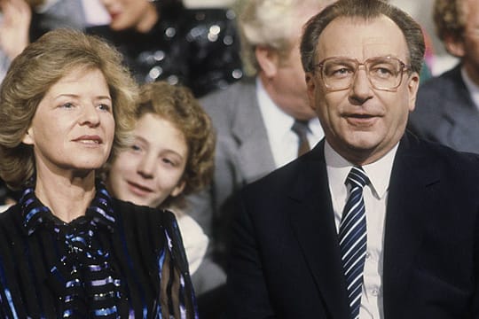 Der damalige baden-württembergische Ministerpräsident Lothar Späth und seine Frau Ursula im Jahr 1986