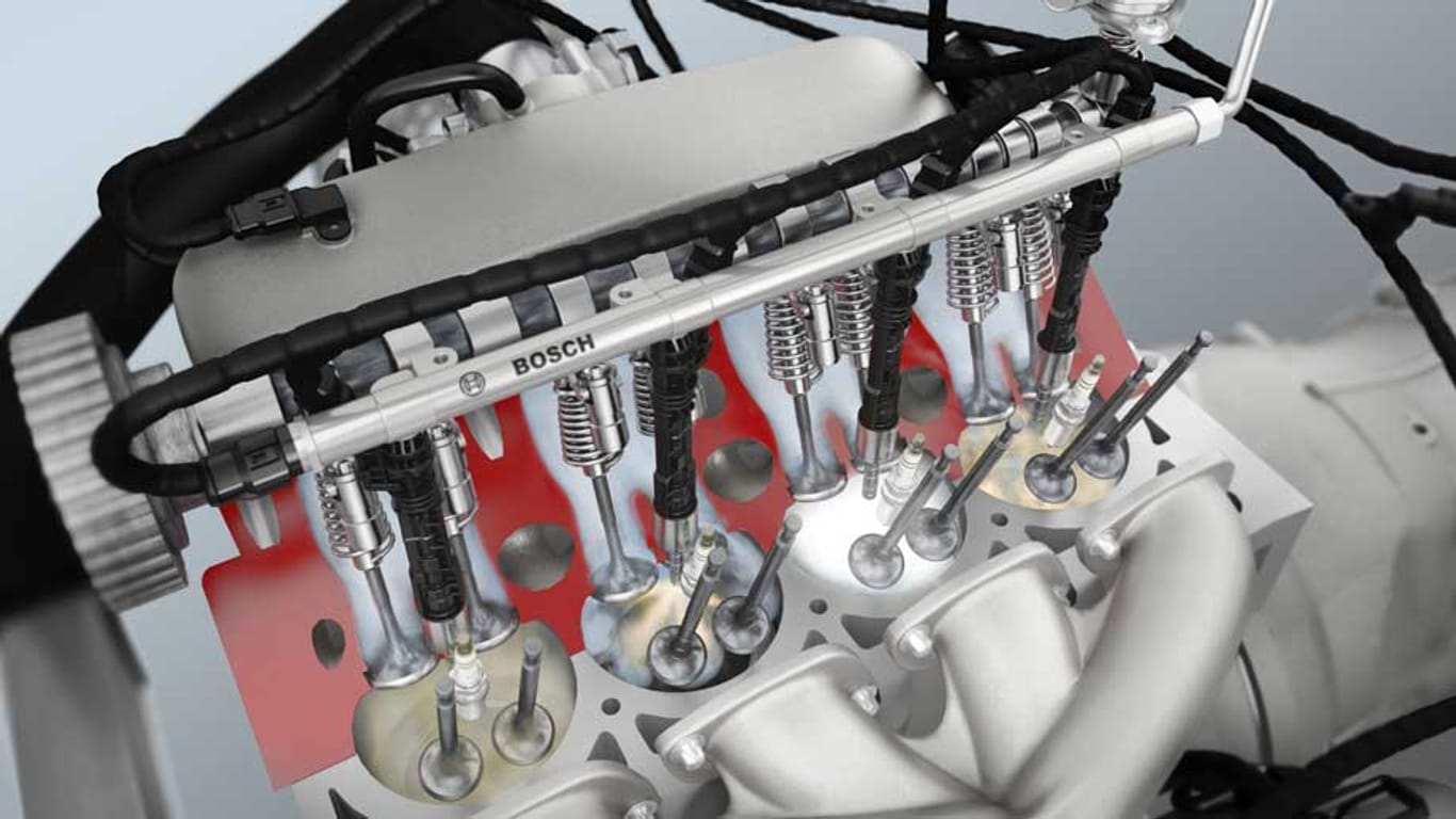 Benzin-Direkteinspritzung: Bosch will den Druck über die üblichen 200 bar hinaus erhöhen.