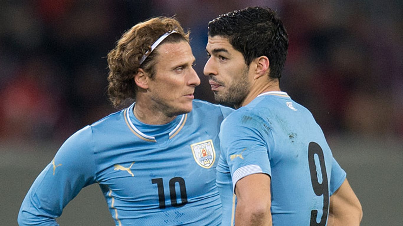Diego Forlan (36 Länderspieltore) und Luiz Suarez (39 Länderspieltore) sind die beiden erfolgreichsten Torschützen Uruguays.