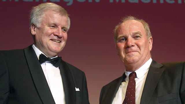 Horst Seehofer und Uli Hoeneß 2012 bei einer Veranstaltung in München