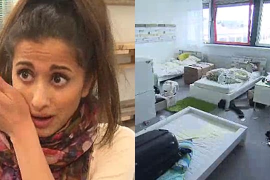 Kandidatin Elif Batman ekelt sich vor dem Dreck im DSDS-Loft.