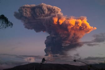 Der Vulkan Tungurahua in Ecuador