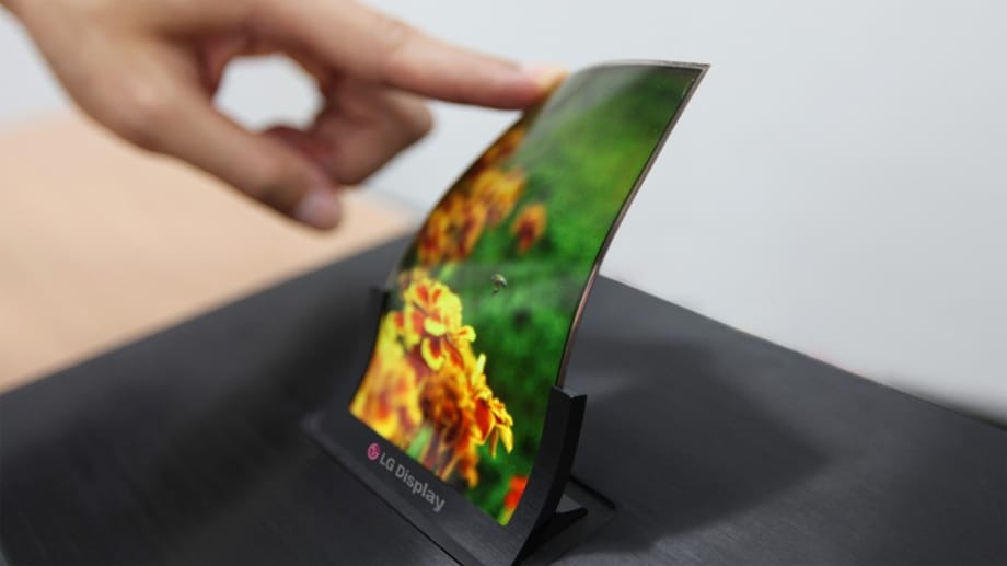 Ein flexibles Display aus dem material Plastik OLED. Ein flexibles Display aus dem material Plastik OLED.