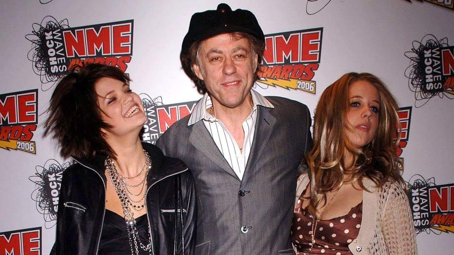 Bob Geldof mit seinen Töchtern