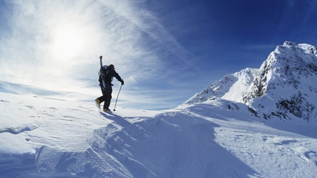 Beim Bergsteigen werden Sie für Ihre Mühen mit einem grandiosen Ausblick entschädigt