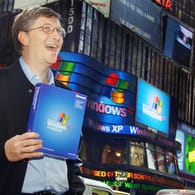 Bill Gates mit Windows XP