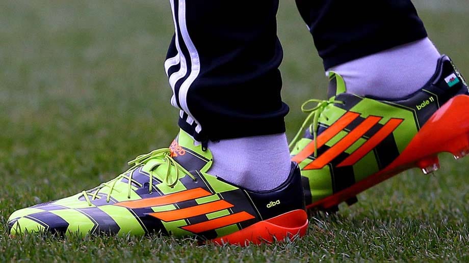 Auch die Schuhe von Real Madrid Star Gareth Bale sind alles andere als unauffällig.