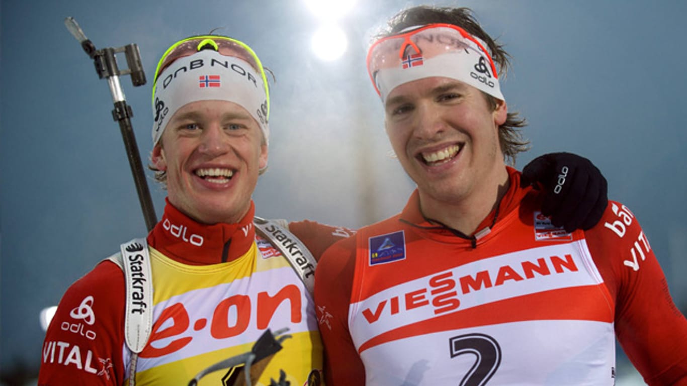 Tarjei Boe und Emil Hegle Svendsen sind auf der Tour als Partygänger bekannt.