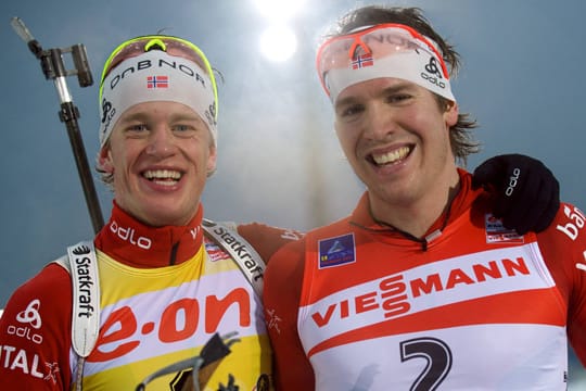 Tarjei Boe und Emil Hegle Svendsen sind auf der Tour als Partygänger bekannt.