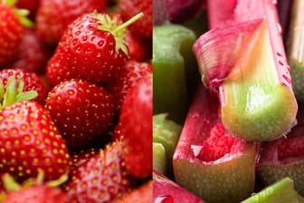 Süß-saures Duett: Erdbeeren und Rhabarber ergänzen sich gut.