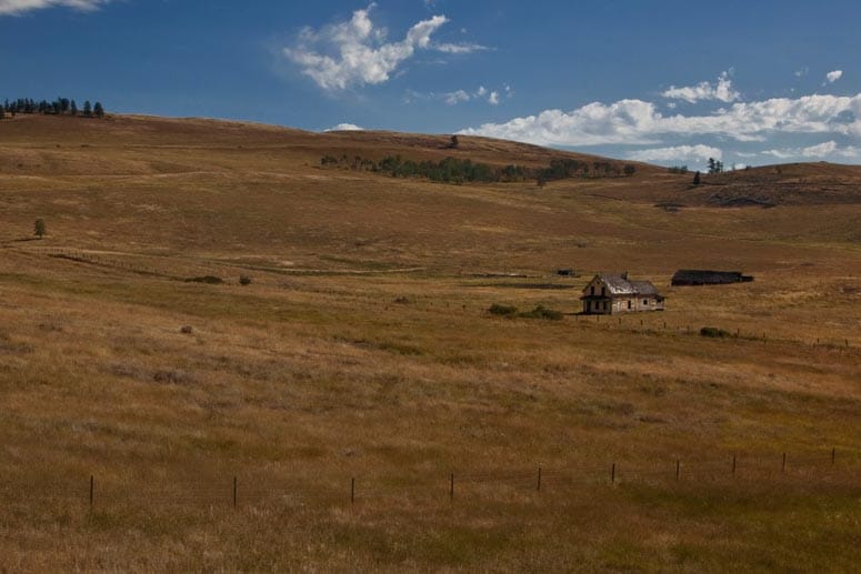 Ein altes Farmhaus in der Osoyoos-Wüste: Kandas einizige Wüste ist zugleich der heißeste Ort des großen Landes