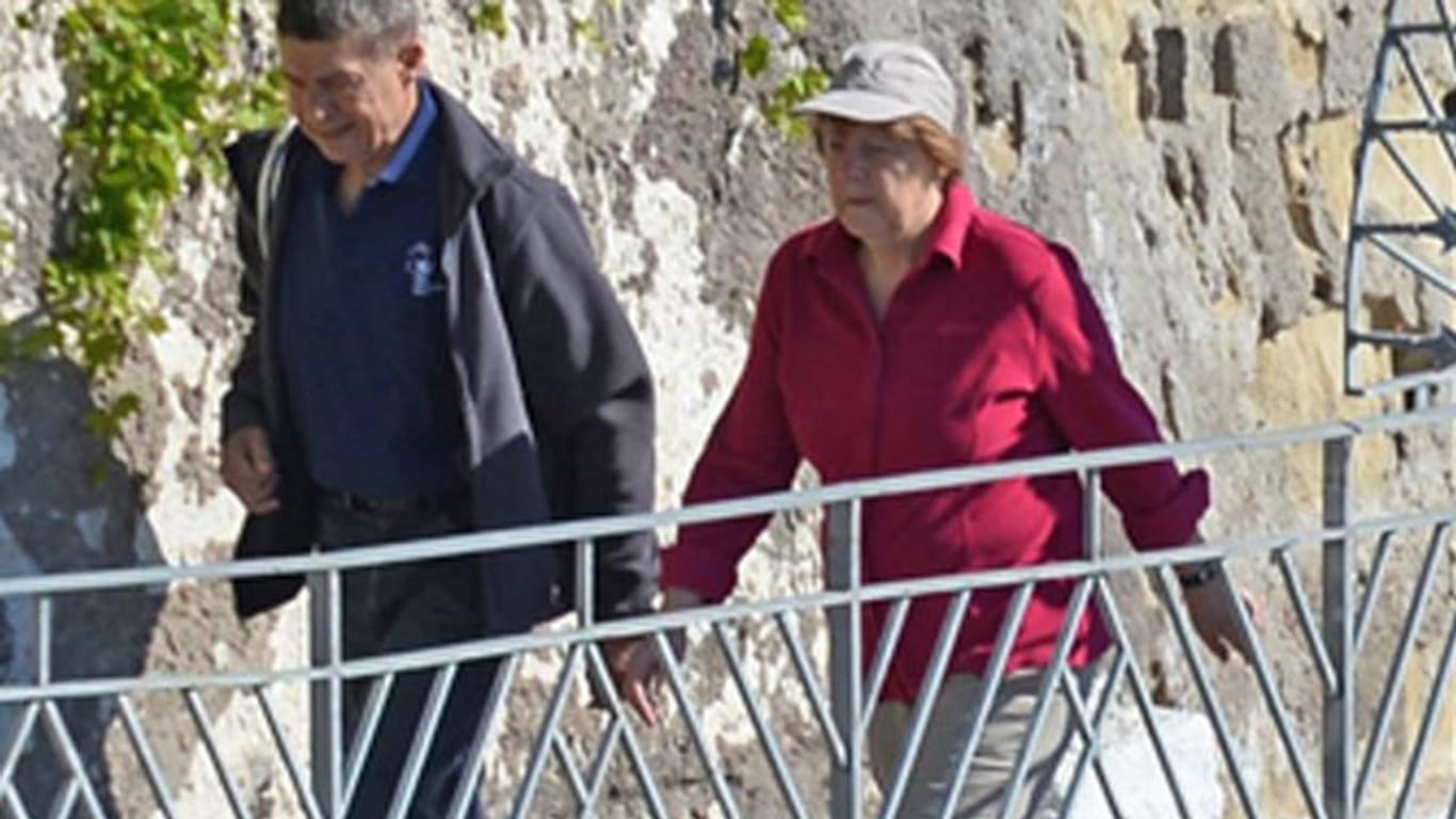 Angela Merkel und Joachim Sauer auf Ischia