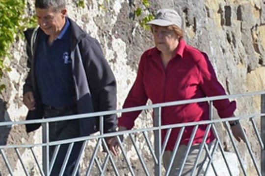 Angela Merkel und Joachim Sauer auf Ischia