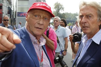 Alte Weggefährten: Niki Lauda (li.) und Ferrari-Präsident Luca di Montezemolo.