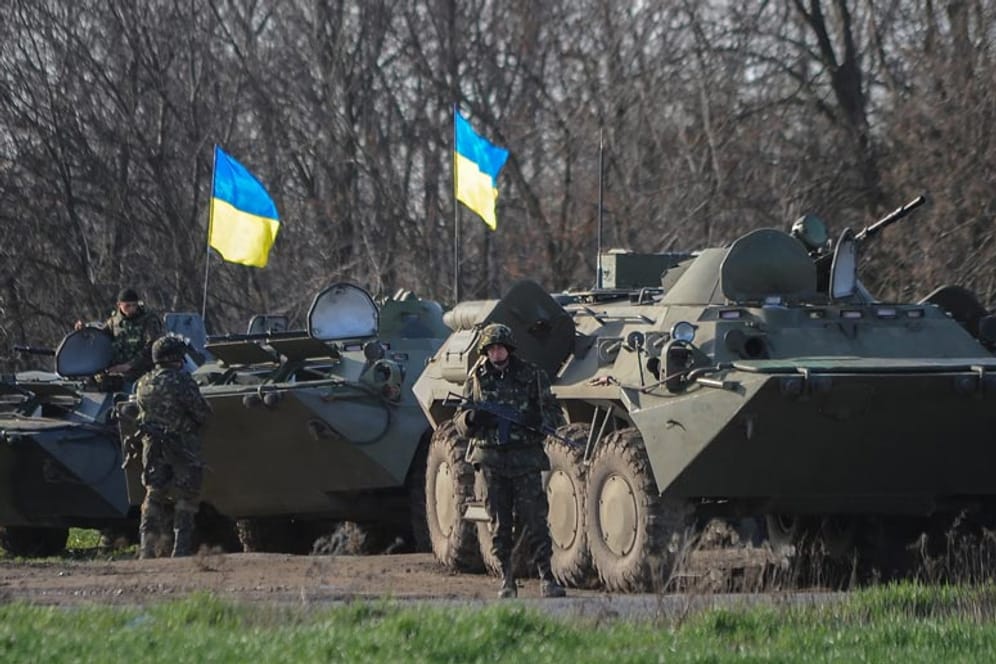 Die ukrainischen Soldaten gehen im Osten gegen die Separatisten vor.