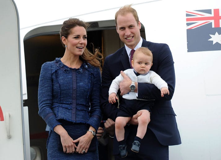Sie sagen Dankeschön und Auf Wiedersehen: Herzogin Kate, Prinz William und Baby George verlassen Neuseeland und reisen weiter nach Australien.