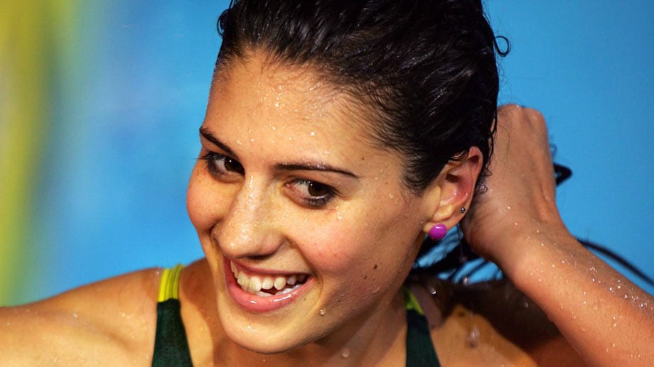 Dieses hübsche Lächeln gehört der Australierin Stephanie Rice. Bei den Olympischen Spielen in Peking gewann sie gleich drei Goldmedaillen.