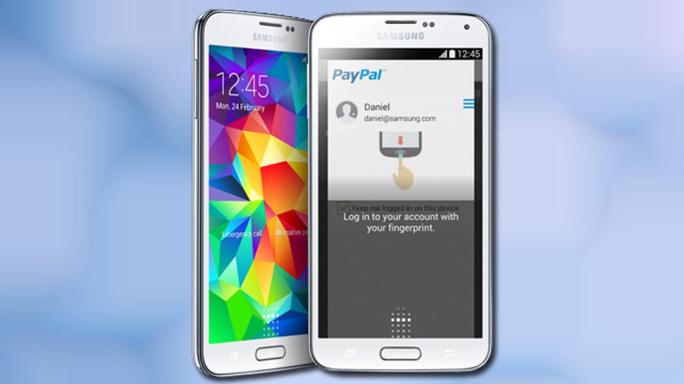 Der Fingerabdrucksensor des Samsung Galaxy S5, der auch zum Bezahlen in Paypal verwendet werden kann, lässt sich leicht überlisten.