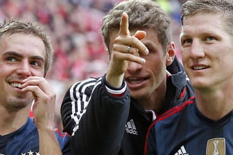 Philipp Lahm, Thomas Müller und Bastian Schweinsteiger (v.l.n.r.) haben zuletzt mit dem FC Bayern nicht wirklich überzeugt.