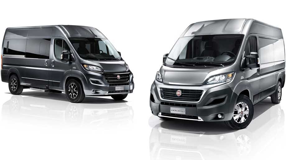 Je nach Ausführung sind die Stoßfänger des Fiat Ducato lackiert oder nicht.
