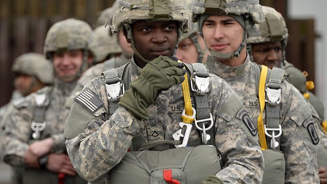 US-Soldaten bei einer Truppenübung in Bayern.