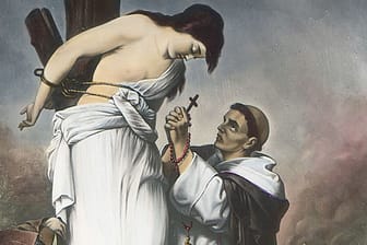 Hexenverfolgung: Dieses Gemälde von 1860 zeigt eine Hexenverbrennung im 16. Jahrhundert.