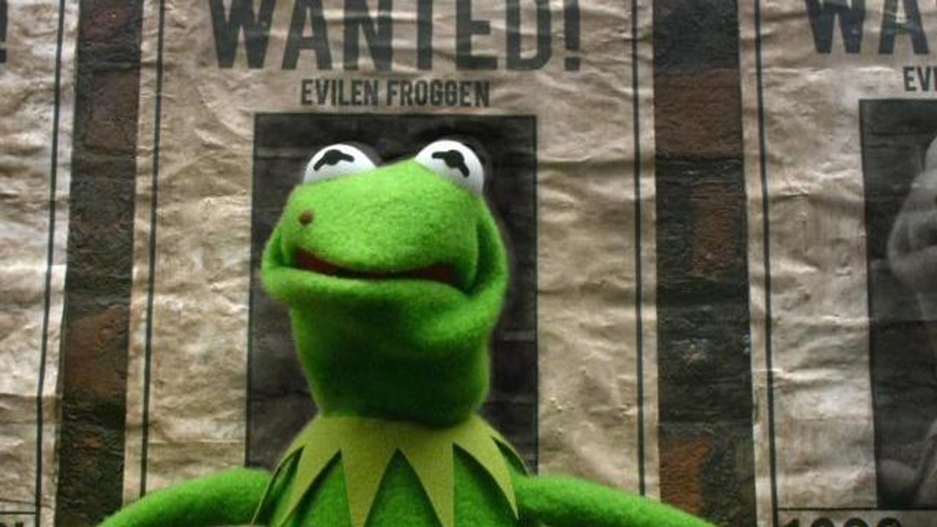 Der einzige Unterschied zwischen dem Gangster Constantine von Kermit: das kleine schwarze Muttermal.