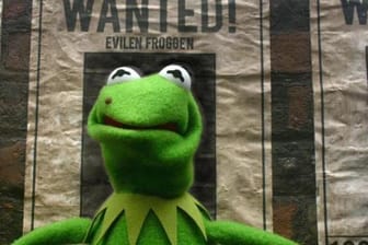 Der einzige Unterschied zwischen dem Gangster Constantine von Kermit: das kleine schwarze Muttermal.