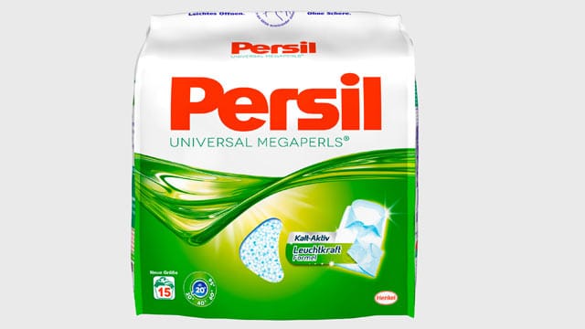 Eine Packung Persil Universal-Megaperls reicht nur noch für 15 Waschladungen.