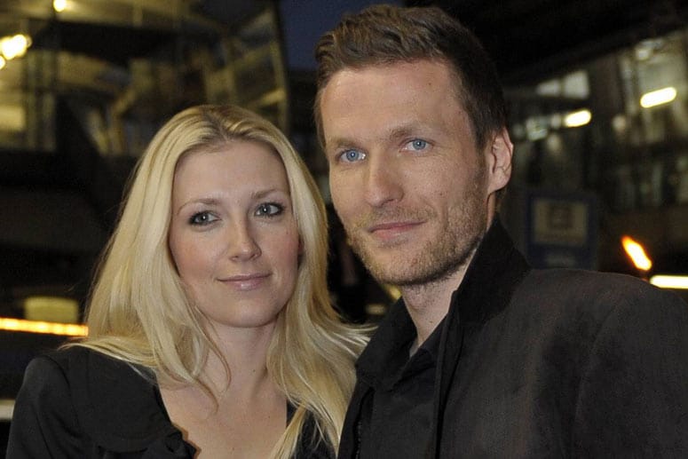 Benjamin Lauth und Ehefrau Juliane bei der Premiere des Musicals Grease in München.